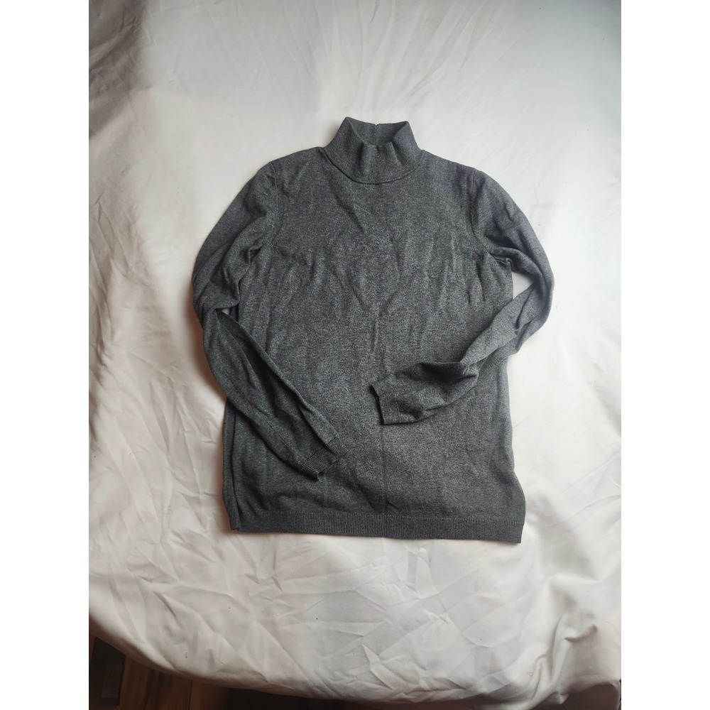 Talbots Petites Turtleneck Sweater Knit Heather Gray Women's Size Small Petite